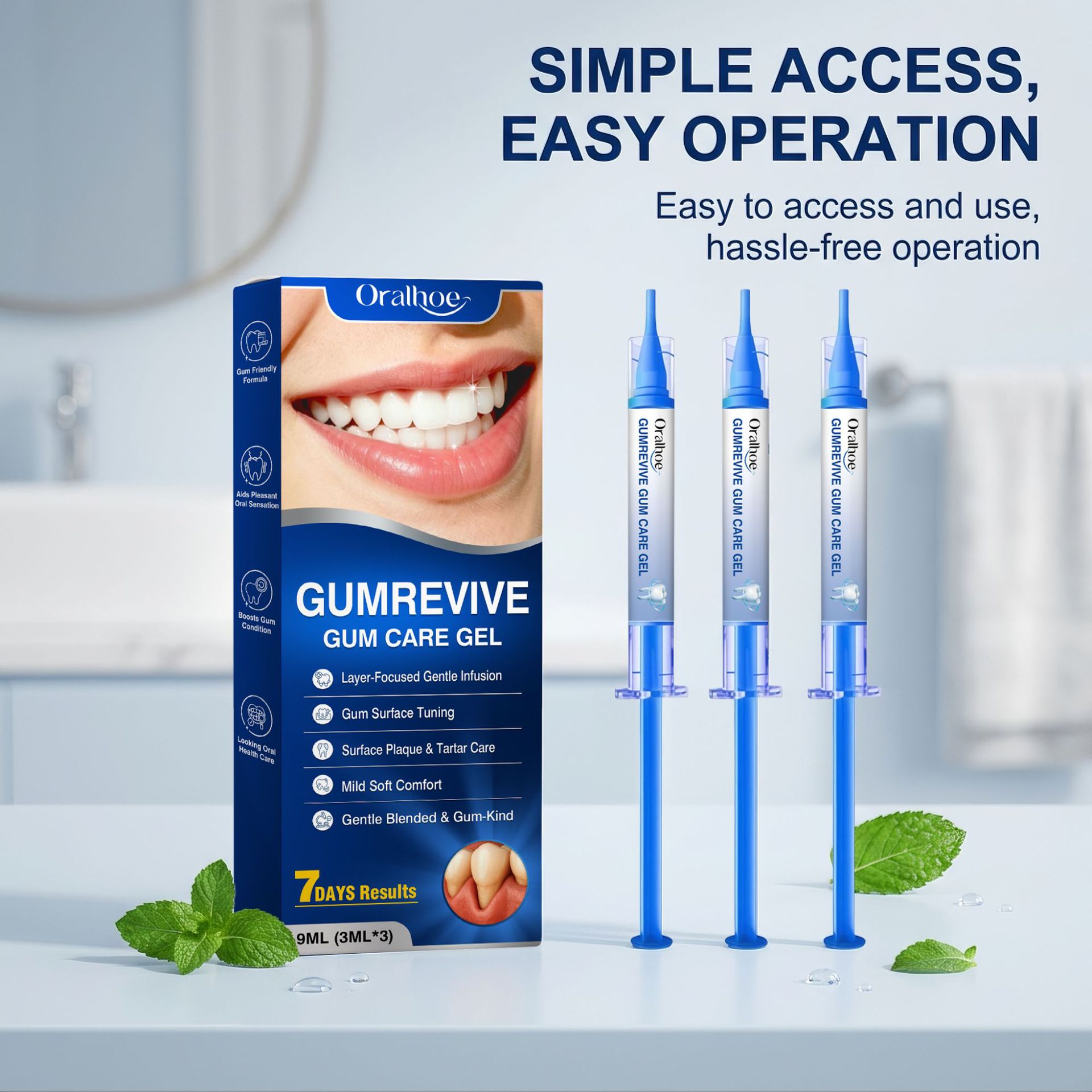 Oral Care Gel 3Pcs Gum Cleanin - Teeth Whitening Near Me 评论和价格